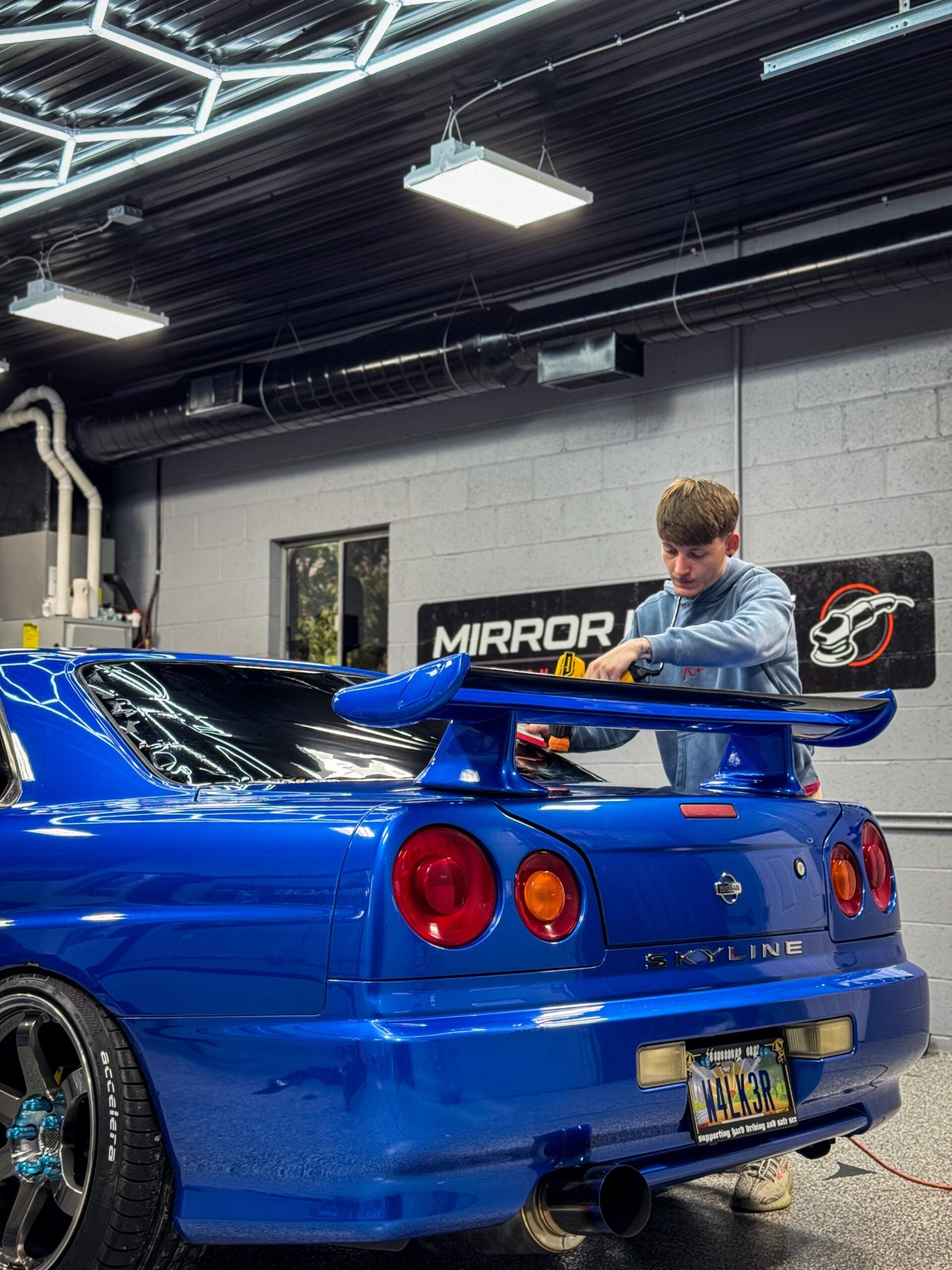 Professional car window tinting installation for UV protection in Belpre OH